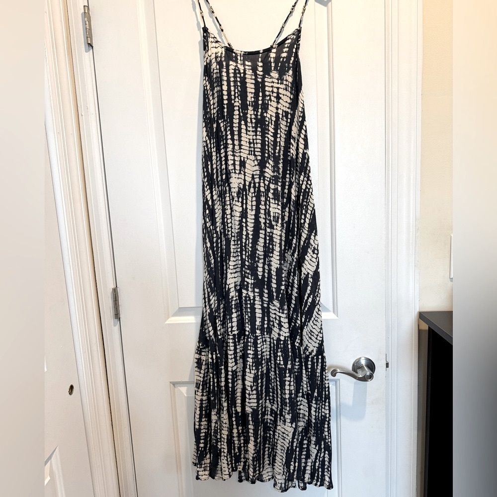 (NWT) Zara Tie-Dye Maxi Dress with Bead Straps- Size M